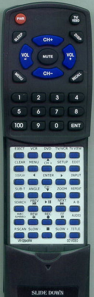 GO VIDEO VR102940RM Replacement Remote