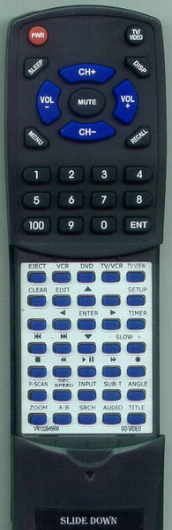 GO VIDEO VR102945RM Replacement Remote