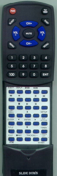 GO VIDEO VR1940 Replacement Remote