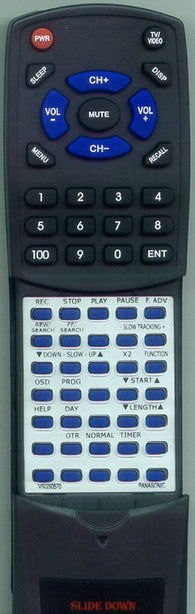 PANASONIC VSQS0570 Replacement Remote