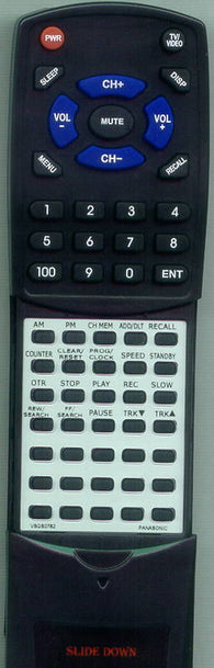 PANASONIC VSQS0782 Replacement Remote