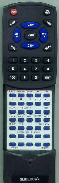 PANASONIC RTVSQS0894 Replacement Remote