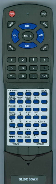 PANASONIC RTVSQS0919 Replacement Remote
