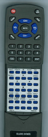 PANASONIC RTVSQS1141 Replacement Remote