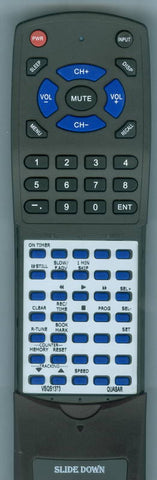 QUASAR VSQS1373 Replacement Remote