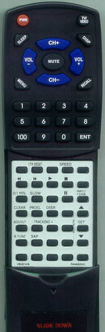 PANASONIC RTVSQS1419 Replacement Remote