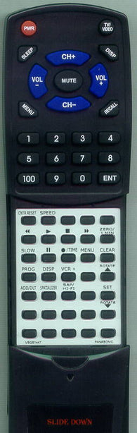 PANASONIC RTVSQS1447 Replacement Remote