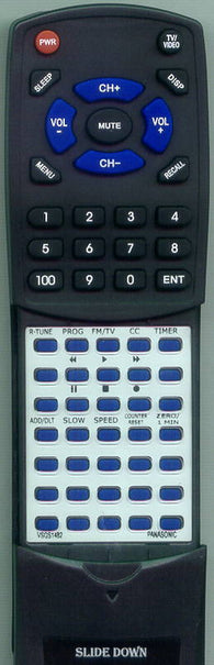 PANASONIC RTVSQS1482 Replacement Remote
