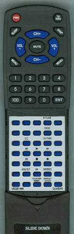 QUASAR VV1317W Replacement Remote