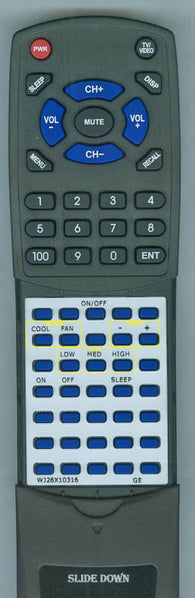 GEINSERT AJCQ12ACD Replacement Remote