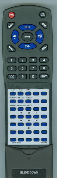 YAMAHA WM438000 Replacement Remote