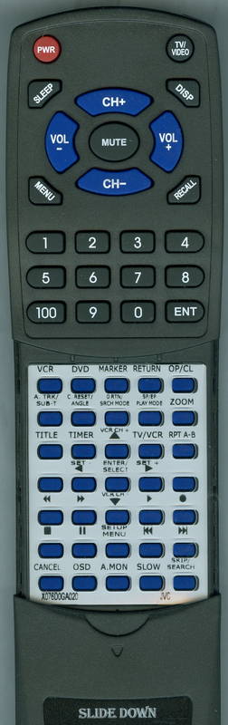 JVC HRXVC20U Replacement Remote Control