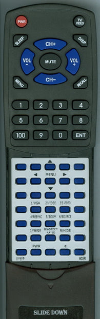 ACER X1161P Replacement Remote