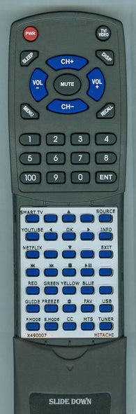 HITACHI X490007 Replacement Remote