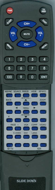 ACER XD1250D Replacement Remote