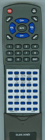DUAL XDMA7715 Replacement Remote