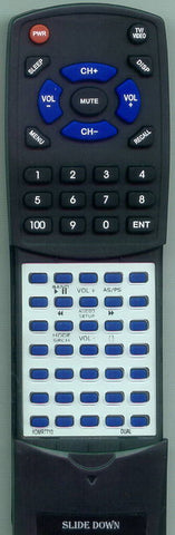 DUAL XDMR7710 Replacement Remote