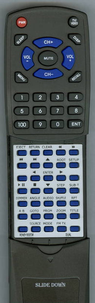 DUAL RTXDVD1002CM Replacement Remote