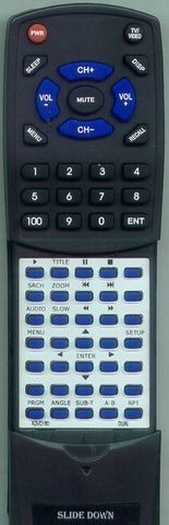 DUAL RTXDVD180 Replacement Remote