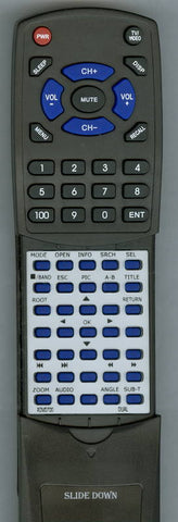 DUAL RTXDVD700 Replacement Remote