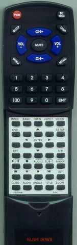 DUAL XDVD8180 Replacement Remote