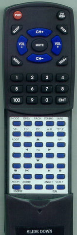 DUAL RTXDVD8182 Replacement Remote
