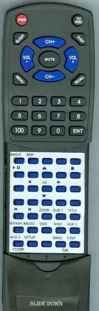 DUAL RTXDVD8265 Replacement Remote