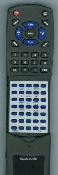 DUAL RTXHD7714 Replacement Remote