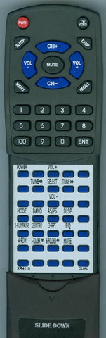 DUAL XR4115 Replacement Remote