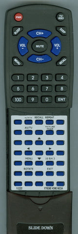 XTREMEHOMEMEDIA XV2200 Replacement Remote