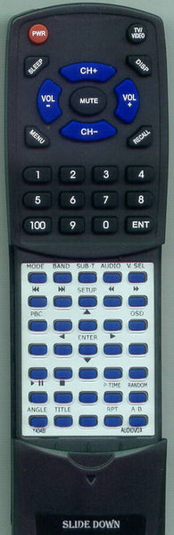 AUDIOVOX PAV1510DTV Replacement Remote