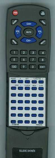PANASONIC RTYEFX9991966 Replacement Remote