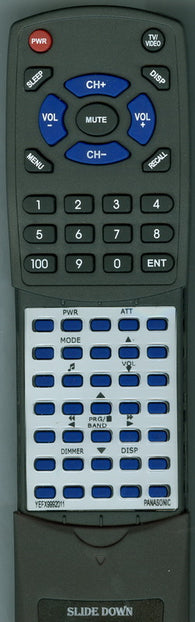 PANASONIC RTYEFX9992011 Replacement Remote