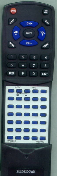 PANASONIC YEFX9992013 Replacement Remote