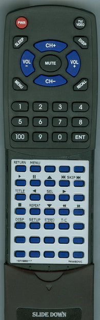 PANASONIC RTYEFX9992117 Replacement Remote