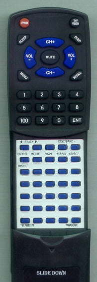 PANASONIC YEFX9992176 Replacement Remote