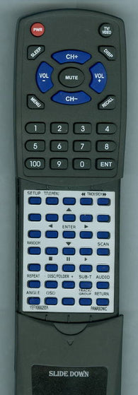 PANASONIC RTYEFX999256A Replacement Remote