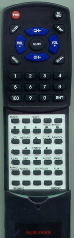 PANASONIC RTYEFX9995413 Replacement Remote
