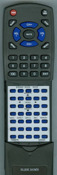 AUDIOVOX YSRS9927R3 Replacement Remote