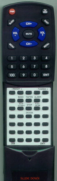 ZENITH Z253B Replacement Remote