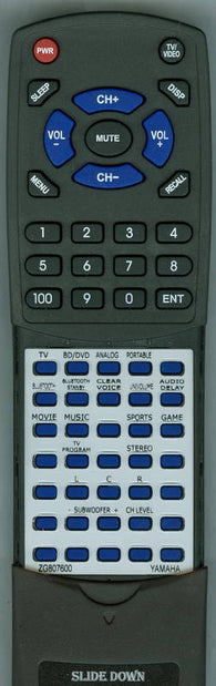 YAMAHA YSP1400 Replacement Remote