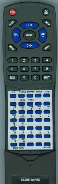 CARVER DLP33 Replacement Remote