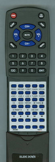 YAMAHA ZN042900 Replacement Remote