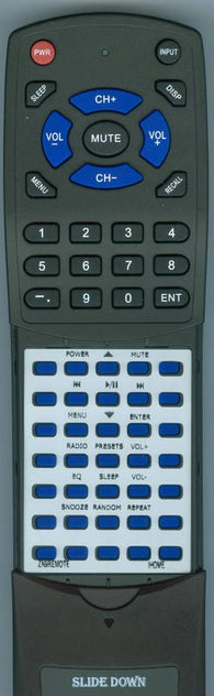 IHOME ZN9REMOTE Replacement Remote