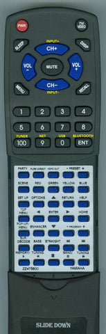 YAMAHAINSERT RX-A780 Replacement Remote