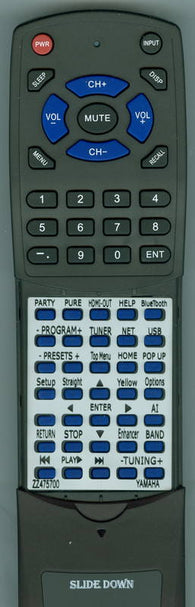 YAMAHA ZZ475700 Replacement Remote