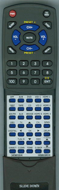 HARMAN KARDON CARTAVR1650-HK Replacement Remote