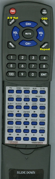 HARMAN KARDON HS300 Replacement Remote