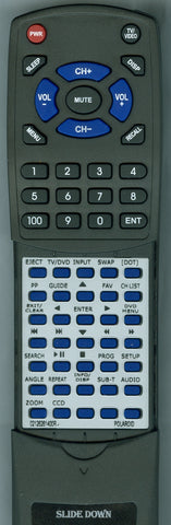 POLAROID 845-C45-GF1XA-PEH Replacement Remote