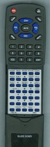 SANSUI CDVD1900 Replacement Remote